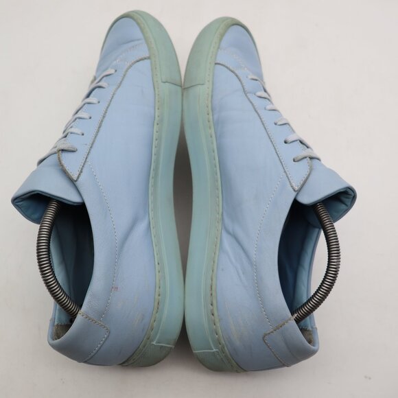 Common Projects Achilles Low Men's EU 44 Leather Powder Blue Trainers Sneakers - Picture 6 of 12